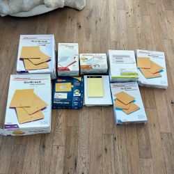 Large Supply Of Envelopes, Shipping Labels And Paper Notepads
