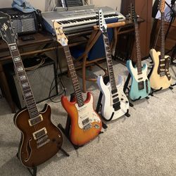 Vintage and unique electric guitars