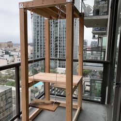 Table Swing / Swingtable - Great for patio furniture or edgy dining set