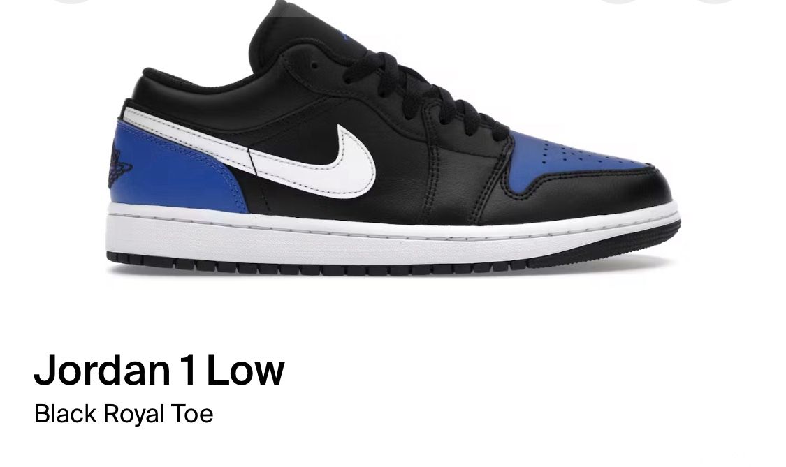 Jordan 1 Black Royal Toe