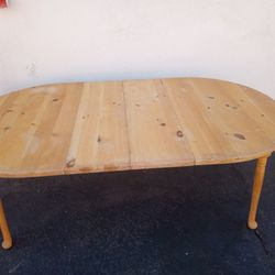1970 MasterCraft Unfinished Solid Wood Dining Table (New)