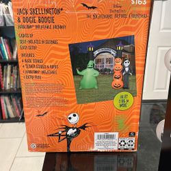 Jack Skellington & Oogie Boogie Inflatable Archway Disney