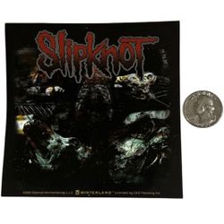 Vintage 2001 Slipknot Sticker — Official Winterland Licensed, Rare Early‑Career Collectible