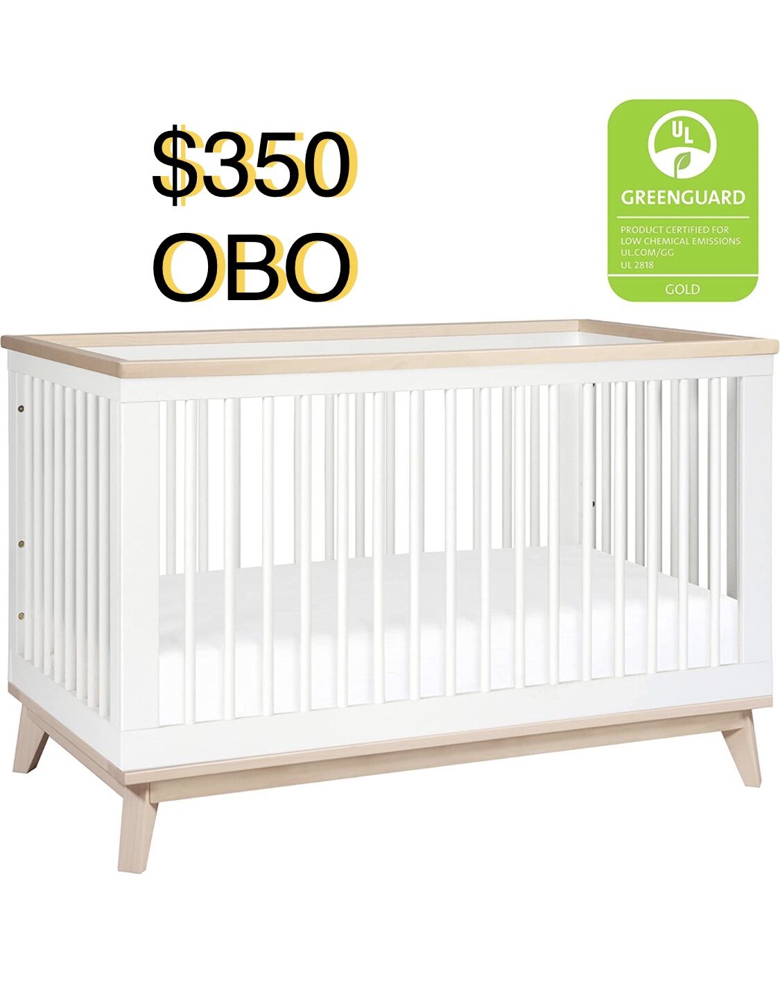Babyletto Scoot in Convertible Crib with Toddler Bed