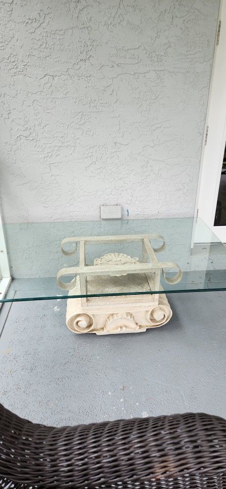 Glass Coffee Table 24x48
