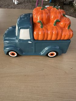 Blue Truck Cookie Jar