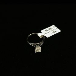 WHITE GOLD RING 14k