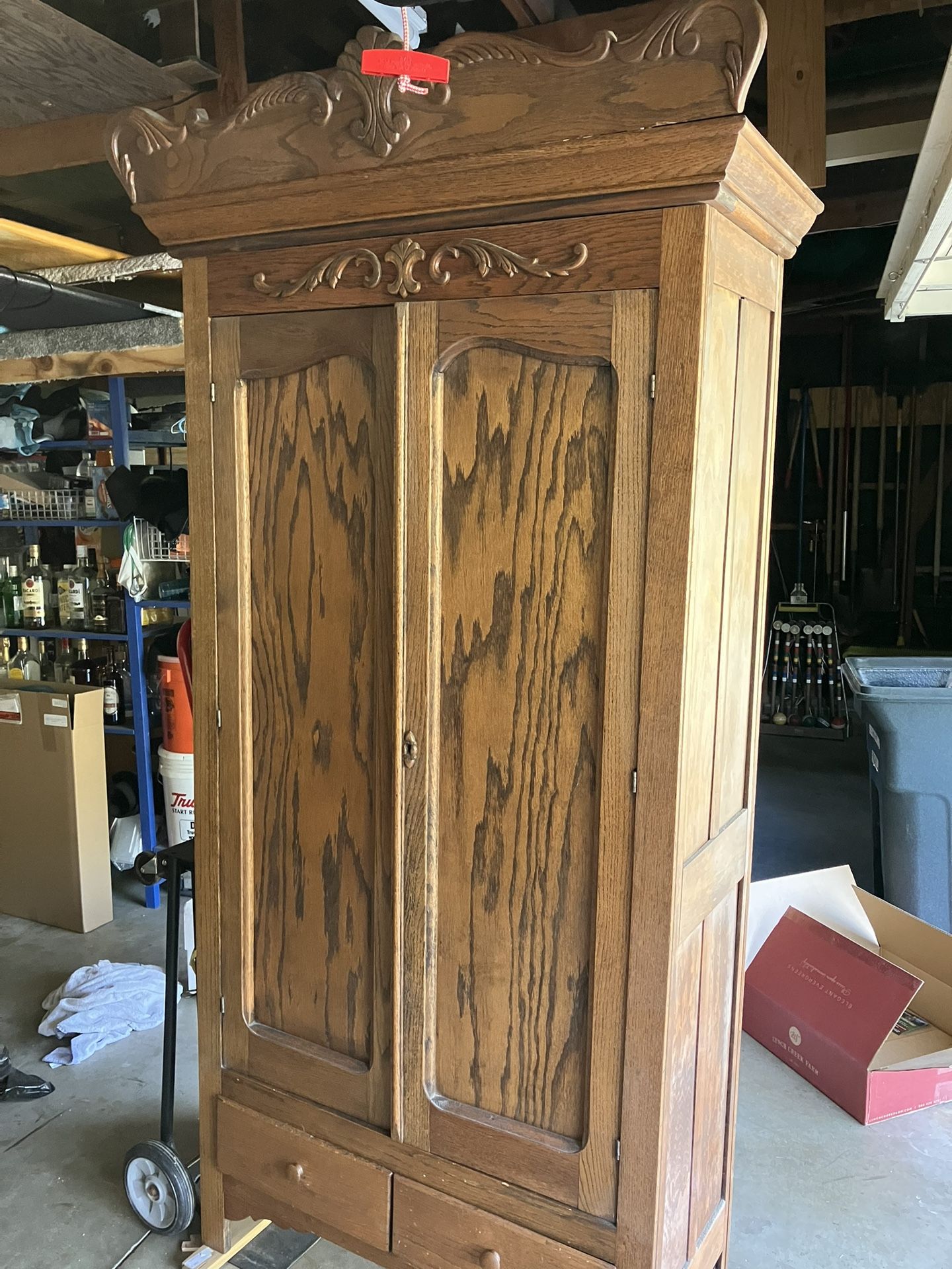 Antique Oak Armoire