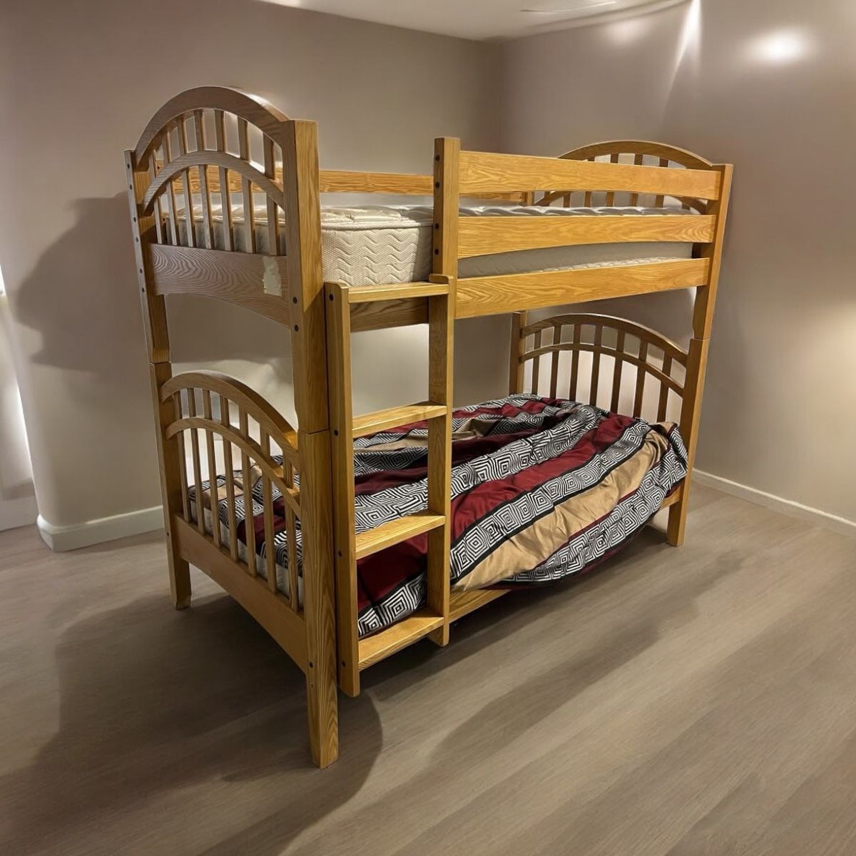 Twin Wooden Bunk Beds