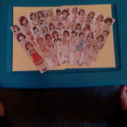 32 Little Lady Bookmarks Junk Journaling 