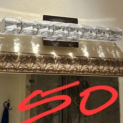 24" Bathroom Vanity Light Fixture Glass Led