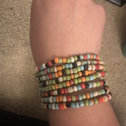 Boho Multi-Colored Bead Bracelet