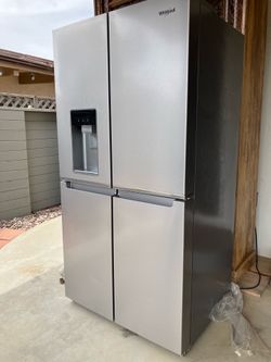 New Whirlpool refrigerator, French door 36” counter depth
