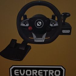 EVORETRO - Racing Wheel, Pedals, Paddle & Stick Shifter