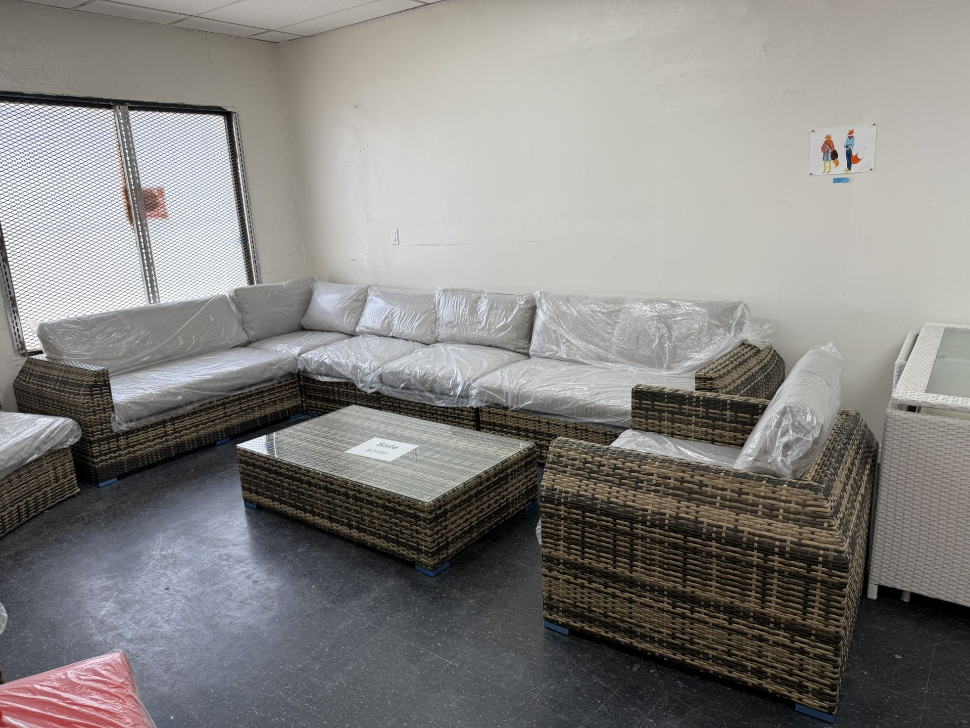 Outdoor Furniture Large Sectional 10’x10’