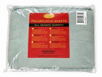 NEW Berkshire Polar Fleece Queen Sheet Set – Seaglass – Ultra Soft