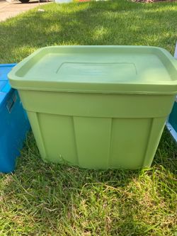 Green Medium Storage Tote