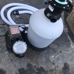 17"  Sand Filter And Pool Pump