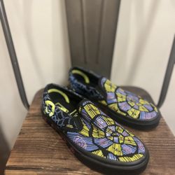vans x nightmare before christmas classic slip on men's size 5 women's size 6.5