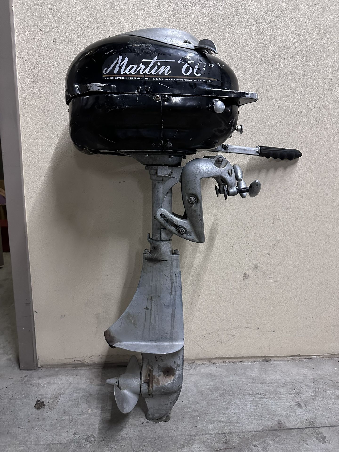 1947 Martin 60 Outboard Motor 7.5HP running condition,pull start