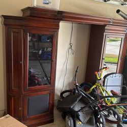 Entertainment Center 90$ Garage Cleaning