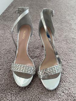Aldo silver high heels  - size 6.5