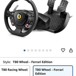 playstation ferrari steering wheel