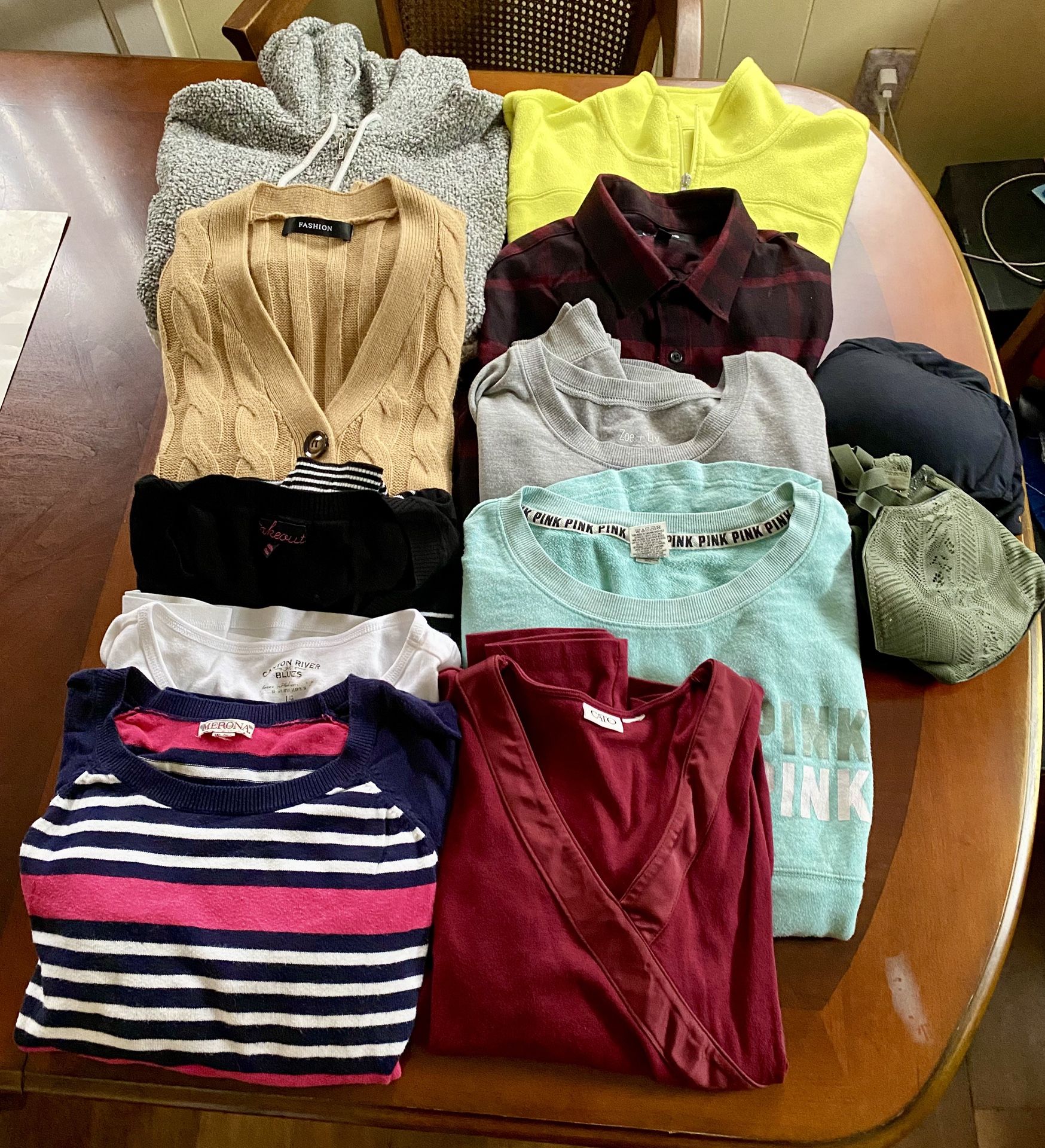 Women’s Size 12 Winter Tops- Sweaters, Sweatshirts, Hoodie, Etc.