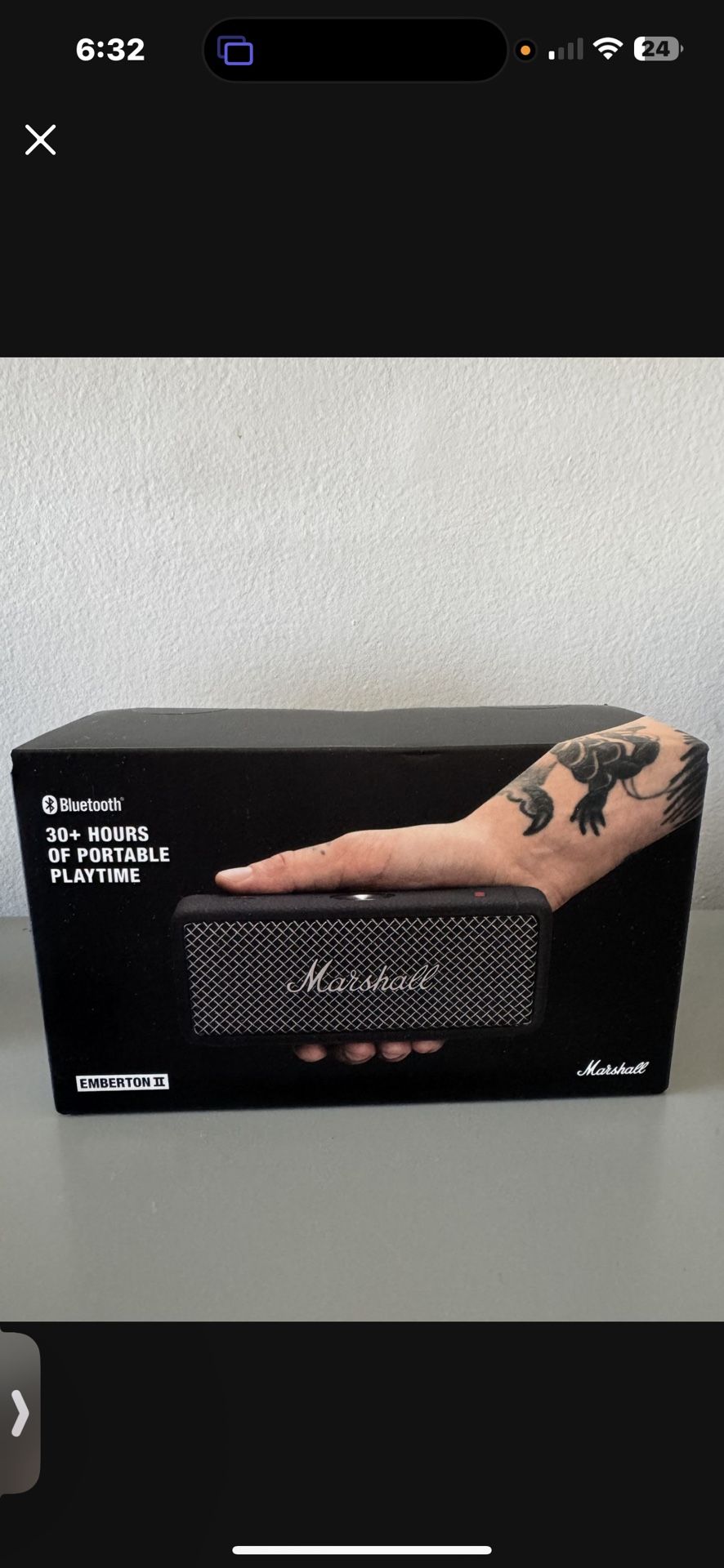 Marshal Bluetooth,PORTABLE PLAYTIME