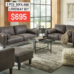 Sofa & Loveseat ( Modern Home Furniture)  Get Started With Only: 