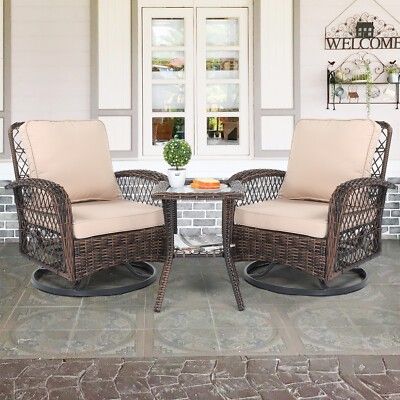 Brand New Patio Set Patio Swivel Chairs Brand New Outdoor Patio Furniture Set New