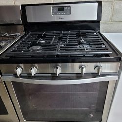 Whirlpool 5 Burner Convectional Stainless Steel Gas Stove Range Estufa 