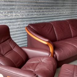 BRAND NEW - BEAUTIFUL CANTONI ITALIAN LUXURY LEATHER SOFA SET