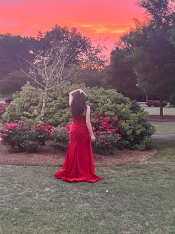 Red dress and in great condition only worn once