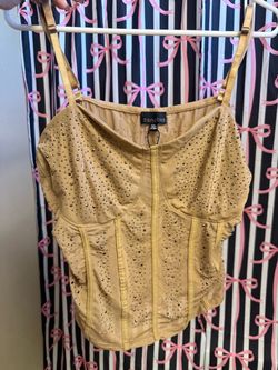 Rhinestone corset top