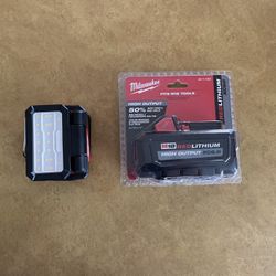 Milwaukee M18 Folding Light & M18 High Output 6.0 Battery 