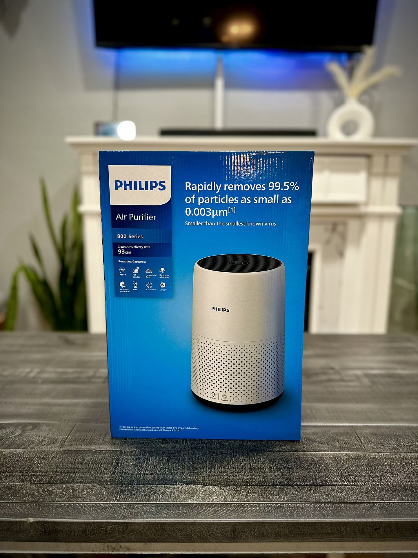 PHILIPS HEPA Air Purifier 800 Smart Series (White)