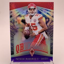 2018 Panini Phoenix #25 Patrick Mahomes II QB Vision Purple /75 