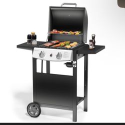 Propane Gas Grill 21000 BTU with 2-Burner,325 https://offerup.com/redirect/?o=c3EuaW4=. Outdoor BBQ Grill for Barbecue Cooking with Top Cover Lid,Whee