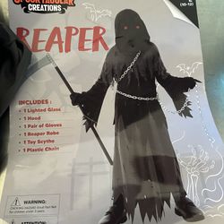 Halloween Costume Grim Reaper Youth 10-12