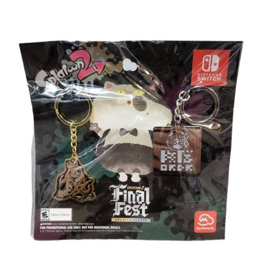 2019 Nintendo Switch Splatoon 2 Final Fest Splatocalypse Keychains