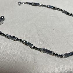 Swarovski And Beaded Handmade Necklace Magnetic Clasp