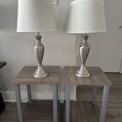 Set of 2 End Tables – Modern Neutral Style