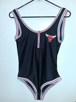 Chicago Bulls One-Piece Bodysuit Bathing Suit  Small Medium NBA