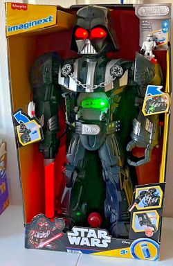 Imaginext Star Wars DARTH VADER Bot 27" Toy Lights Sounds & Stormtrooper Figure