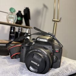 canon t7i camera with 3 lenses 