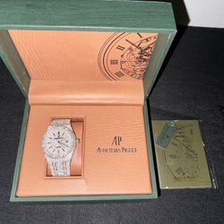 🔥 Mosinite Diamond Audemars Piguet – Royal Oak Style (Bust Down) 🔥