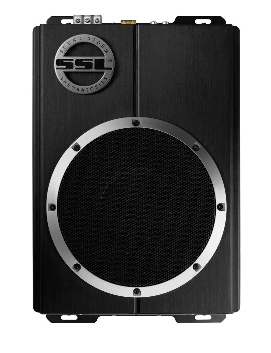Sound Storm LOPRO10 1200 Watt Low Profile Amplified 10 Inch Car Subwoofer with Remote Subwoofer Control