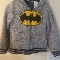 Batman boys Zip Up Hoodie Size 7