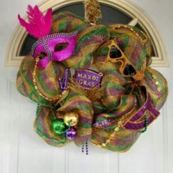 Mardi Gras Wreaths